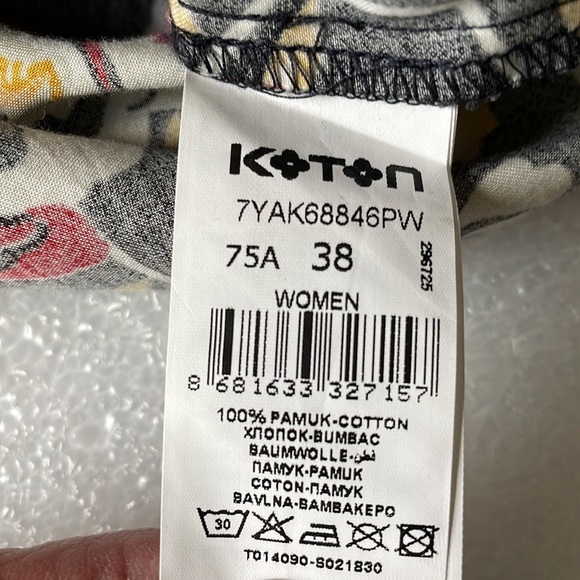 One shoulder long sleeve blouse frill down one side cute design Sz M - Picture 4 of 9